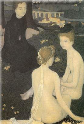 Maurice Denis, The Departure Fine Art Reproduction Oil Painting