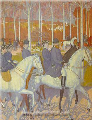 Maurice Denis, The Departure Fine Art Reproduction Oil Painting