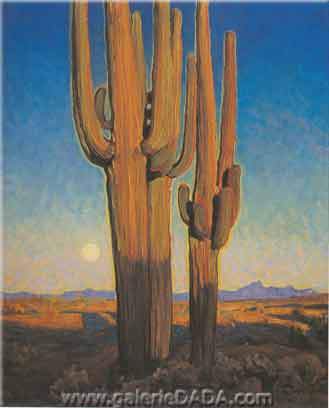 Saguaros at Sunset