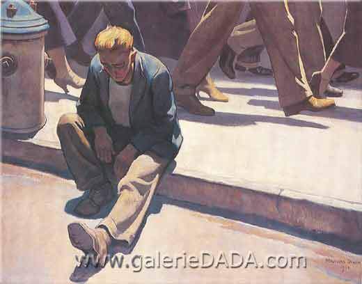 Maynard Dixon, Forgotten Man Fine Art Reproduction Oil Painting