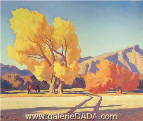 Maynard Dixon, Horse Creek Crossing Fine Art Reproduction Oil Painting