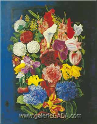 Moise Kisling, Flowers Fine Art Reproduction Oil Painting