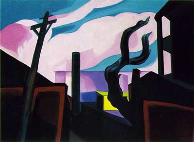 Oscar Bluemner, Violet Tones Fine Art Reproduction Oil Painting