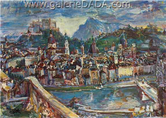 Oscar Kokoschka, Dresden-Neustadt IV Fine Art Reproduction Oil Painting