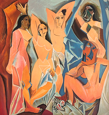 Pablo Picasso, Les Demoiselles DAvignon Fine Art Reproduction Oil Painting