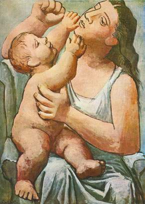 Pablo Picasso, Mother and Child Fine Art Reproduction Oil Painting