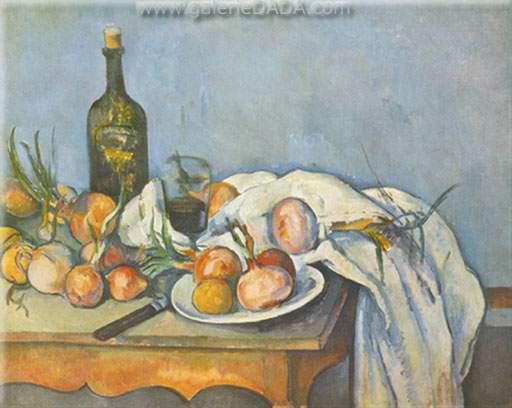 Still-Life with Onions and Bottle