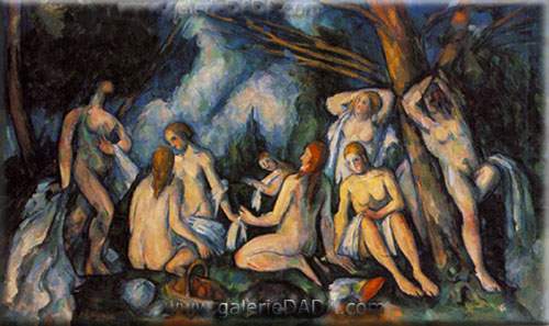 Paul Cezanne, Grandes Baigneuses Fine Art Reproduction Oil Painting