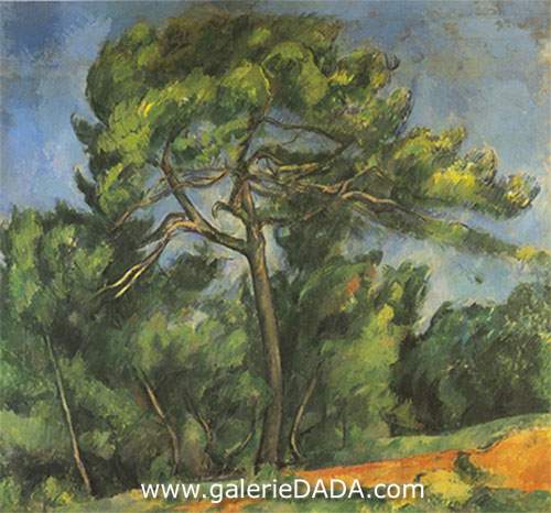 Paul Cezanne, The Great Pine Fine Art Reproduction Oil Painting