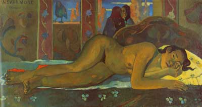 Paul Gauguin, Nevermore Fine Art Reproduction Oil Painting