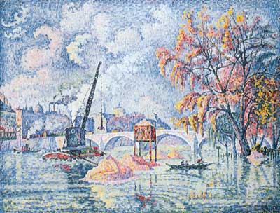 Flood at the Pont Royal, Paris