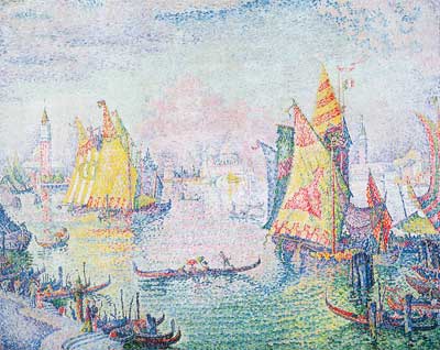 Paul Signac, Tartans with Flags Fine Art Reproduction Oil Painting