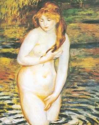 Young Woman Bathing