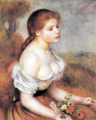 Young Girl with Daisies