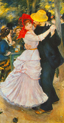 Pierre August Renoir, Dance at Bougival Fine Art Reproduction Oil Painting