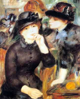 Pierre August Renoir, Girls in Black Fine Art Reproduction Oil Painting