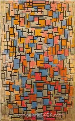 Piet Mondrian, Composition 2 Fine Art Reproduction Oil Painting