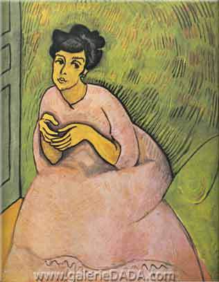 Raoul Dufy, Woman in Pink Fine Art Reproduction Oil Painting