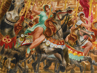 Reginald Marsh, Merry Go Round Fine Art Reproduction Oil Painting