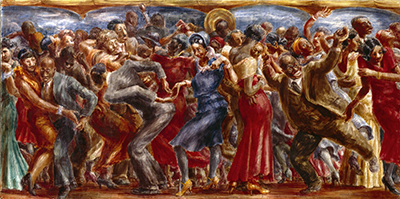 Reginald Marsh, Savoy Ballroom Fine Art Reproduction Oil Painting