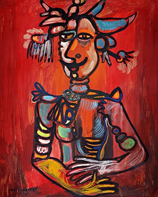 Rene Portocarrero, Figura Mitologica Fine Art Reproduction Oil Painting