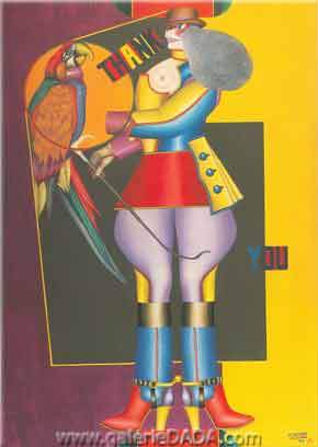 Richard Lindner, Disneyland Fine Art Reproduction Oil Painting