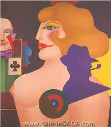 Richard Lindner, Circus Circus Fine Art Reproduction Oil Painting