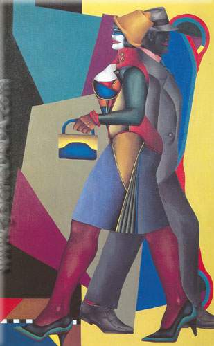 Richard Lindner, Moon over Alabama Fine Art Reproduction Oil Painting