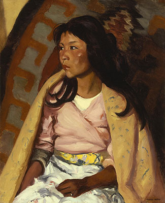 Robert Henri, Portrait of Dieguito Roybal, San Ildefonso Pueblo Fine Art Reproduction Oil Painting