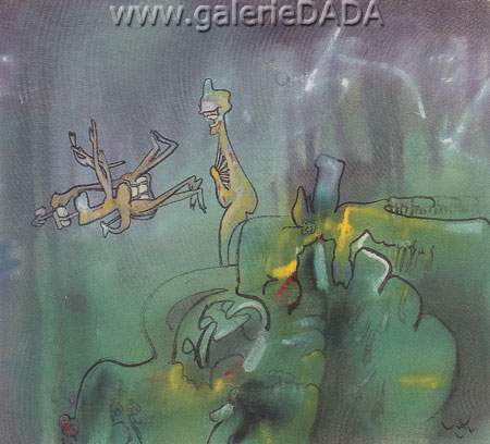 Roberto Matta, Untitled Fine Art Reproduction Oil Painting