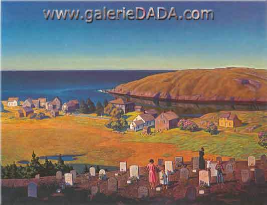 Rockwell Kent, Monhegan Harbour Fine Art Reproduction Oil Painting