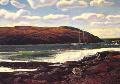 Rockwell Kent, Monhegan Harbour Fine Art Reproduction Oil Painting