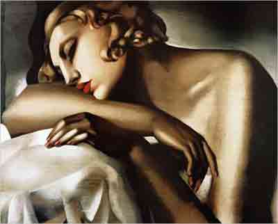 Tamara de Lempicka, La Dormeuse Fine Art Reproduction Oil Painting