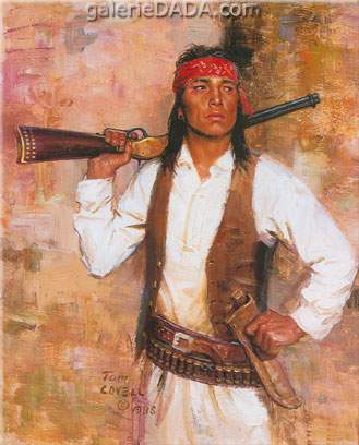 Tom Lovell, Pecos Pueblo About 1500 Fine Art Reproduction Oil Painting