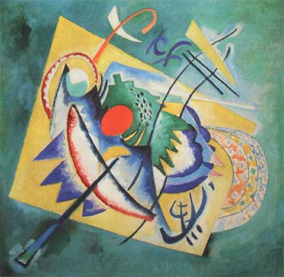 Vasilii Kandinsky, Red Oval Fine Art Reproduction Oil Painting