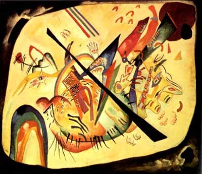 Vasilii Kandinsky, White Oval Fine Art Reproduction Oil Painting