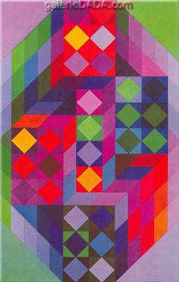 Victor Vasarely, Zebra Fine Art Reproduction Oil Painting