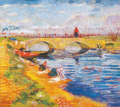 The Gleize Bridge (Thick Impasto Paint)