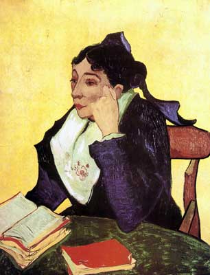 Vincent Van Gogh, L'Arlesienne Madame Ginoux with Books Fine Art Reproduction Oil Painting