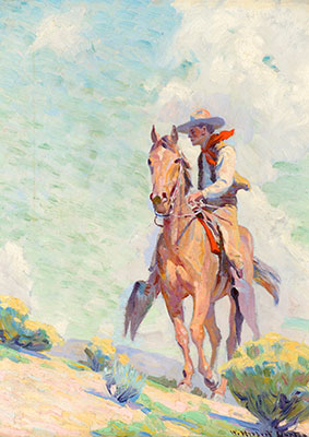 W. Herbert Dunton, The Cowpuncher Fine Art Reproduction Oil Painting