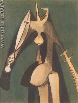 Wilfredo Lam, Flor Luna Fine Art Reproduction Oil Painting