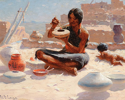 Hopi Pottery Painter, Walpi, Arizona