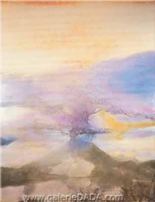 Zao Wou-Ki, 5/15/1988 Fine Art Reproduction Oil Painting