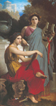 Adolphe-William Bouguereau, Art and Literature Fine Art Reproduction Oil Painting