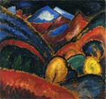 Alexei von Jawlensky, Landscape near Oberstdorf - Autumn Fine Art Reproduction Oil Painting