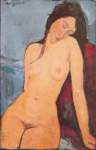 Amedeo Modigliani, Seated Nude Fine Art Reproduction Oil Painting