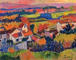 Andre Derain, Landscape near Chatou Fine Art Reproduction Oil Painting