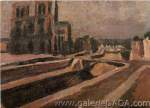 Andre Dunoyer de Segonzac, Notre-Dame de Paris Fine Art Reproduction Oil Painting