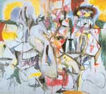 Arshile Gorky, How My Mothers Emroiled Apron Unfolds Fine Art Reproduction Oil Painting