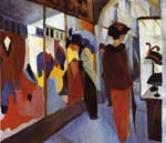 August Macke, Fashion Shop Fine Art Reproduction Oil Painting